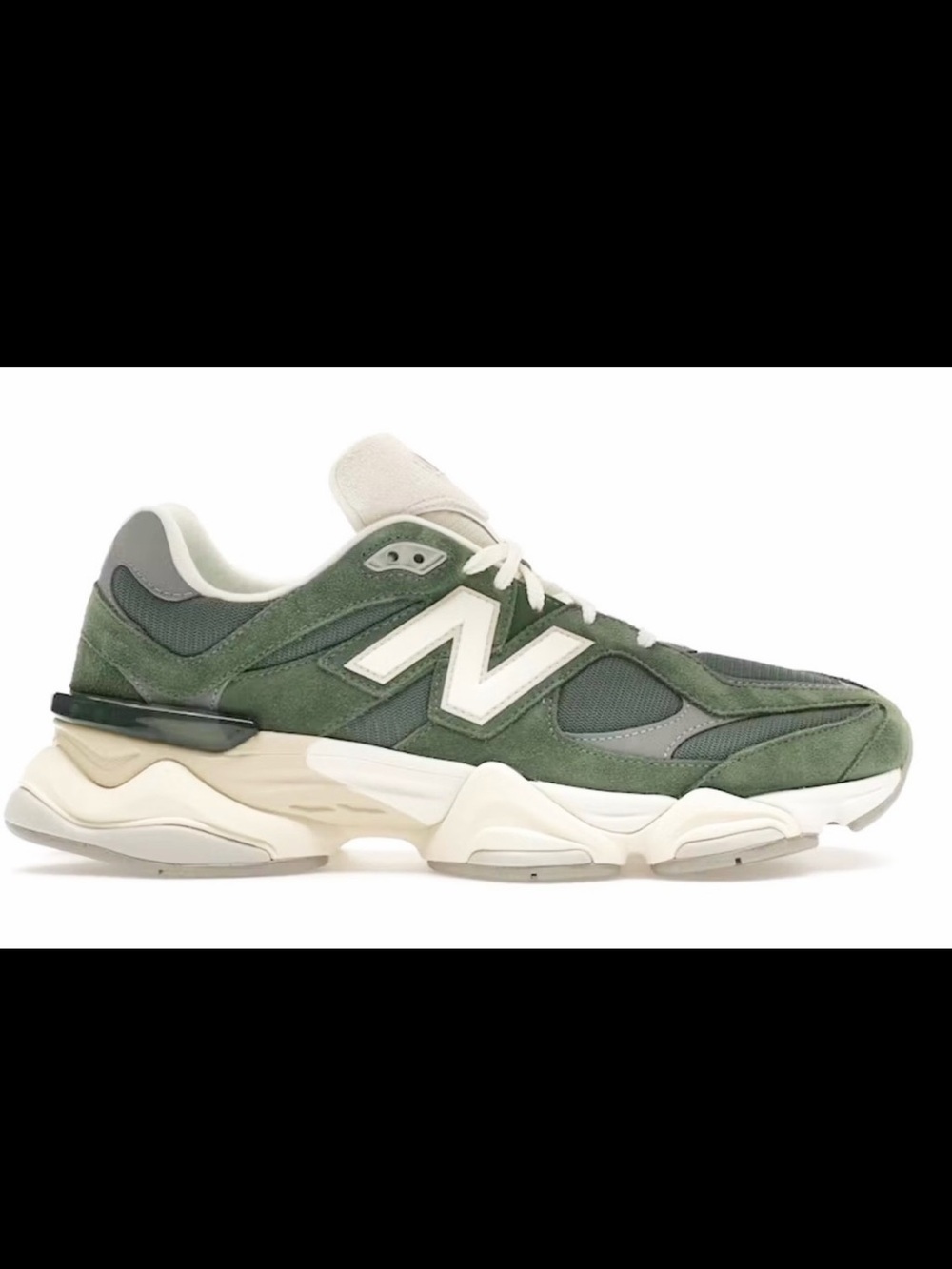 New Balance 9060 Men's Green Sneaker with Cream Sole